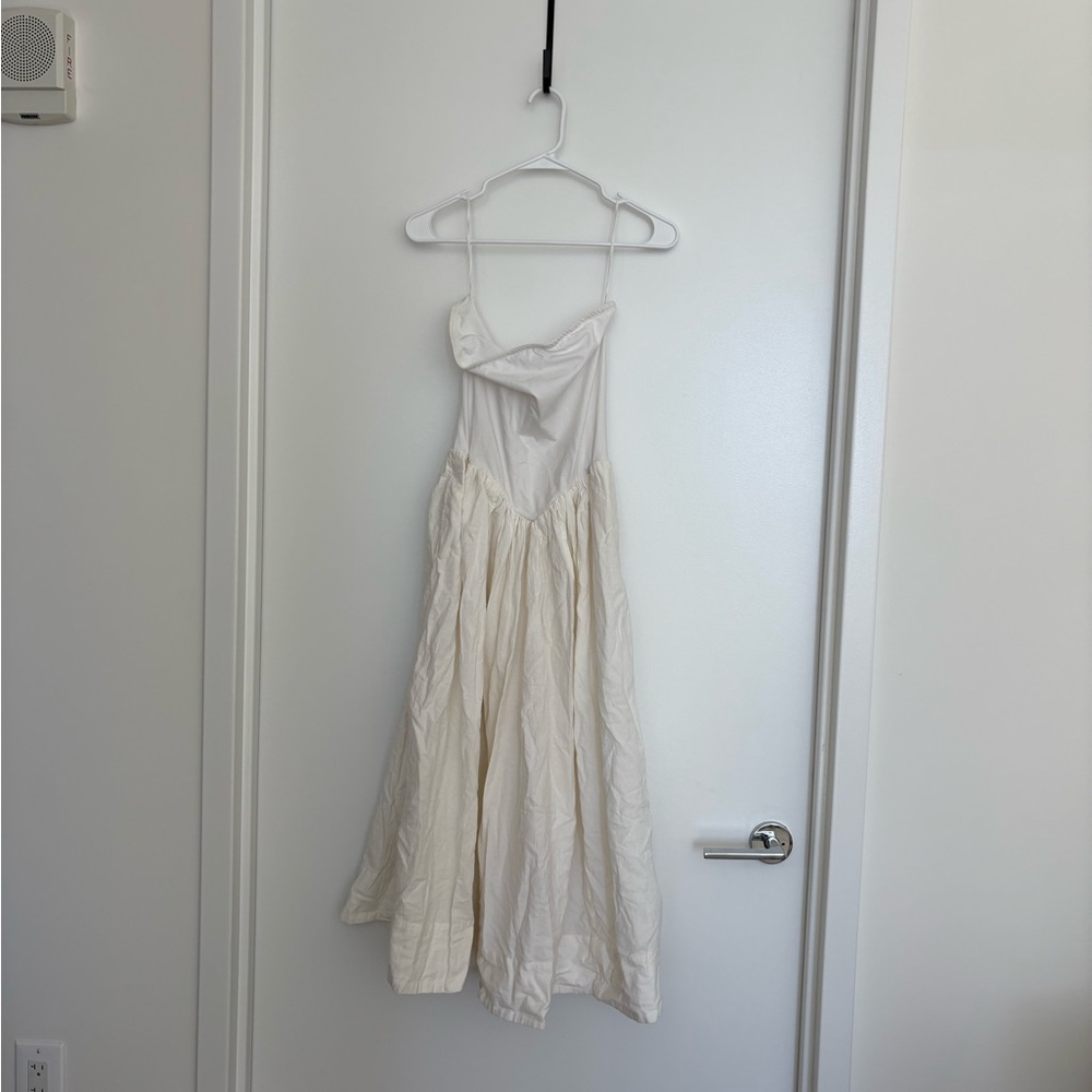 Free People Strapless White Dress